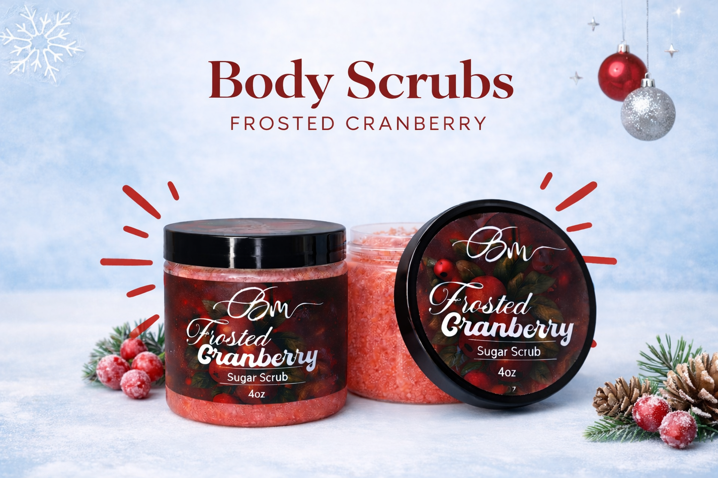 Frosted Cranberry Body Scrub