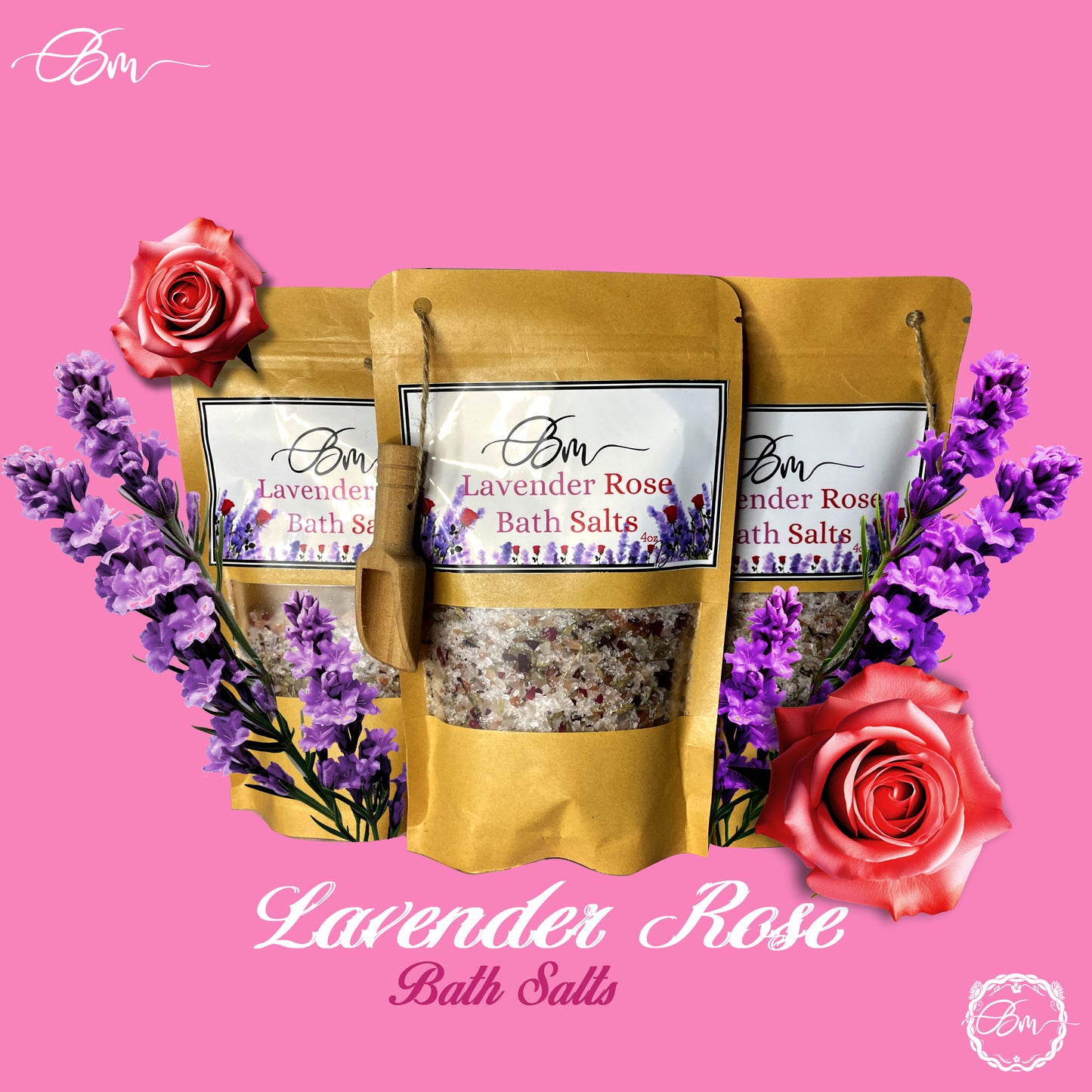 Lavender Rose Bath salts