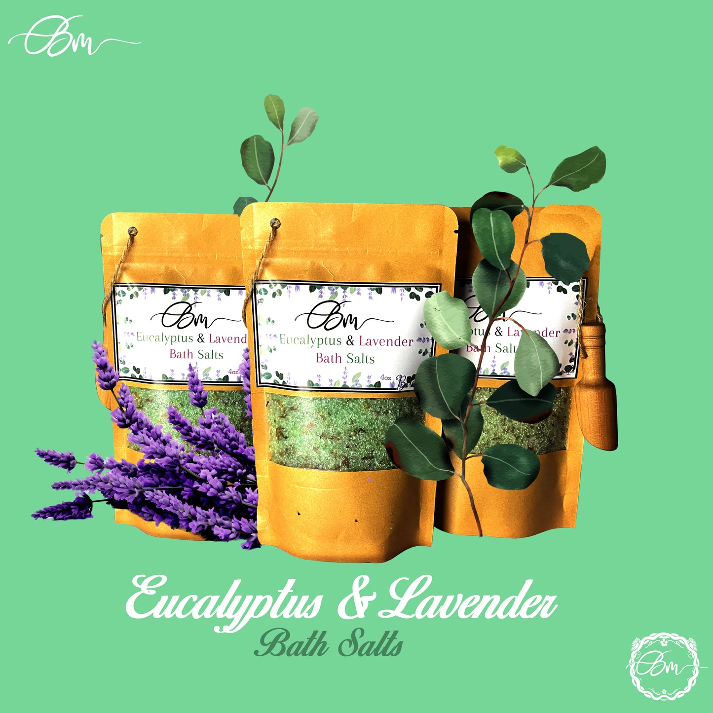 Eucalyptus & Lavender Bath salts