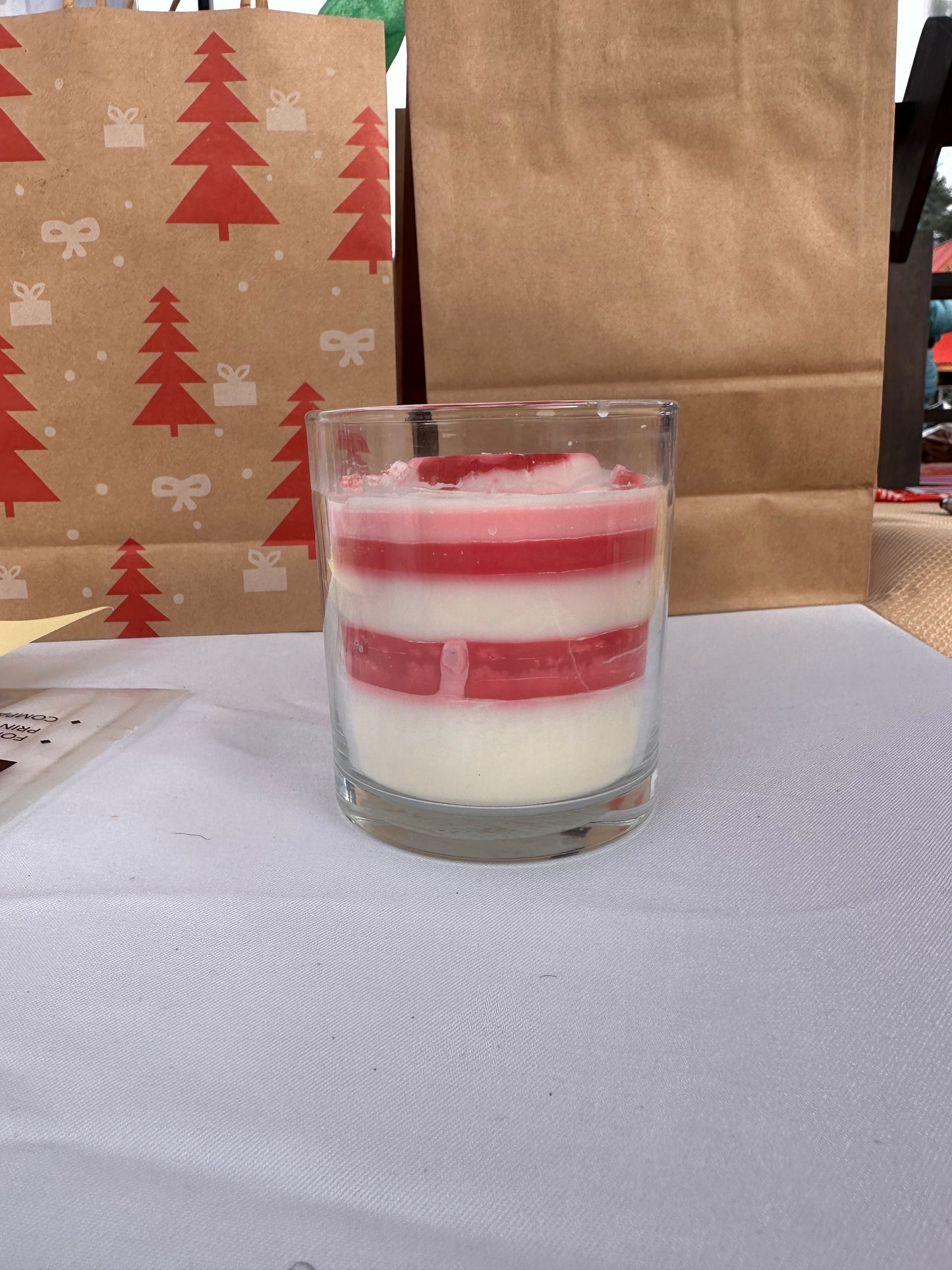 Candy Cane Candle